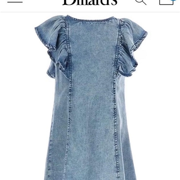 GB girls denim dress size 12. Gently used - Picture 2 of 6